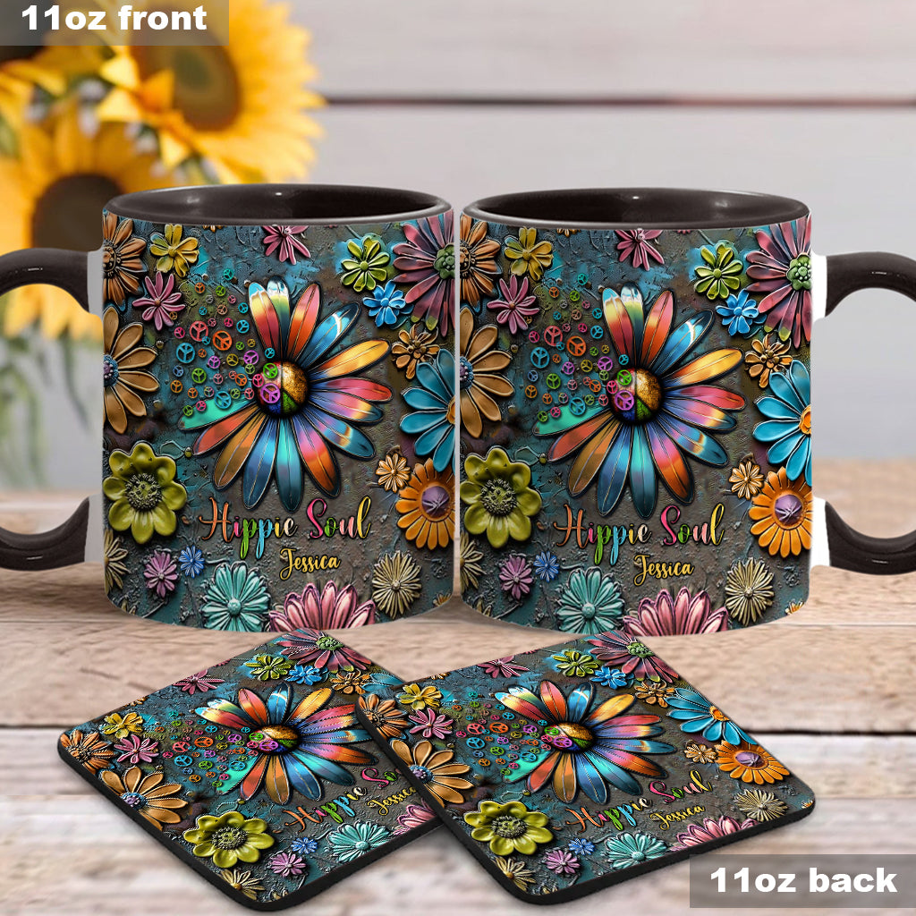 Hippie Soul – Personalisierte Tasse mit Hippie-Akzent