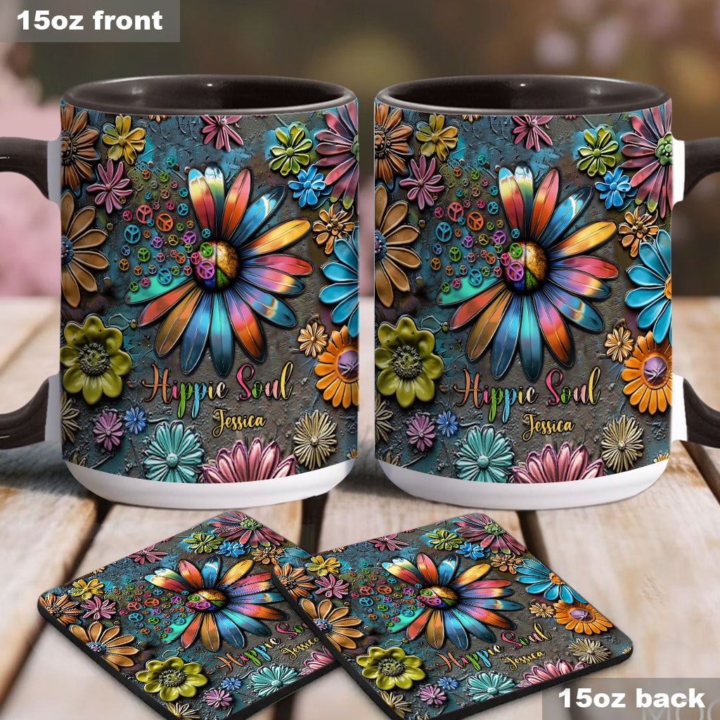 Hippie Soul – Personalisierte Tasse mit Hippie-Akzent