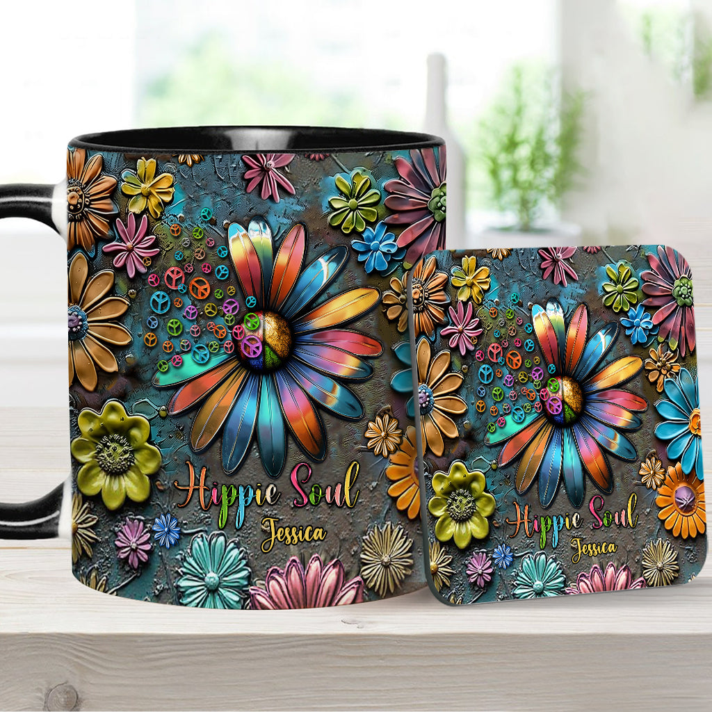 Hippie Soul – Personalisierte Tasse mit Hippie-Akzent