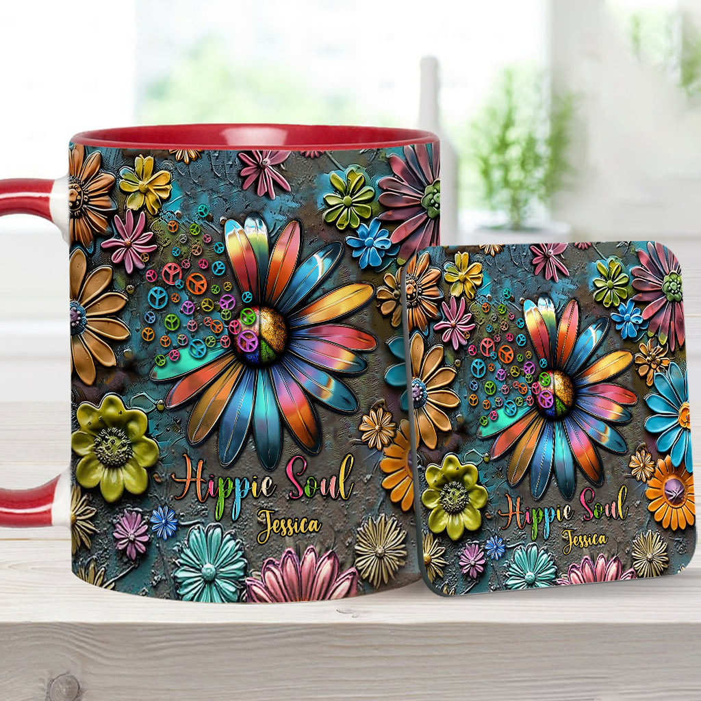 Hippie Soul – Personalisierte Tasse mit Hippie-Akzent