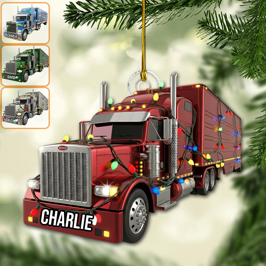 Chauffeur routier - Ornement personnalisé pour camionneur