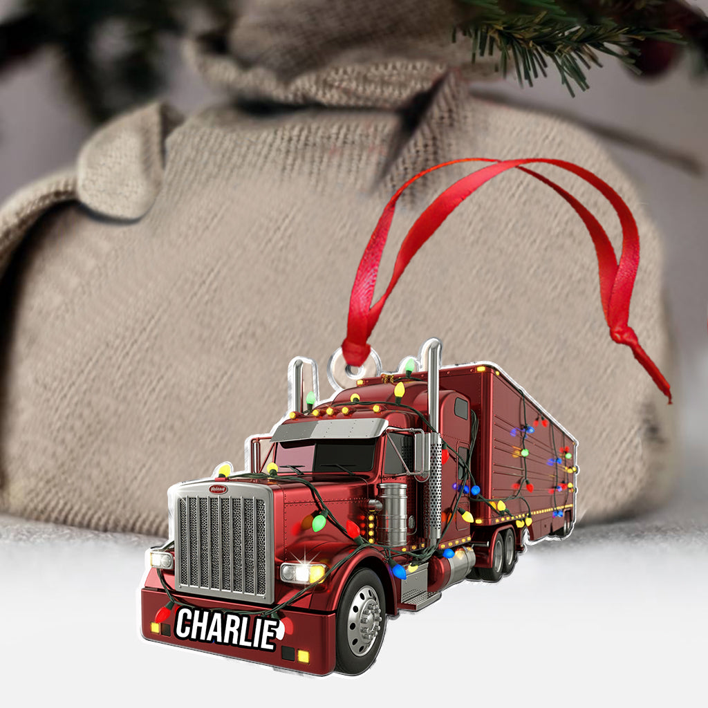 Chauffeur routier - Ornement personnalisé pour camionneur