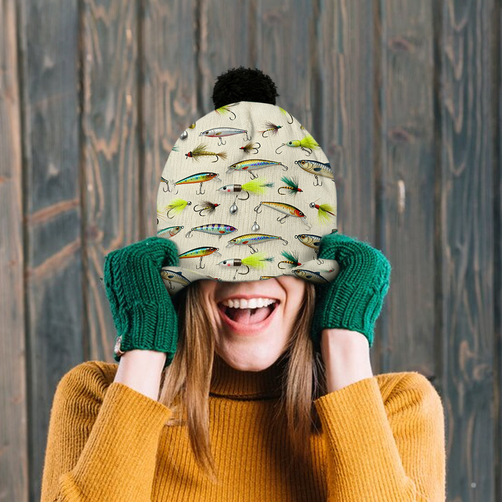 Love Fishing - Personalized Fishing Beanie Hat
