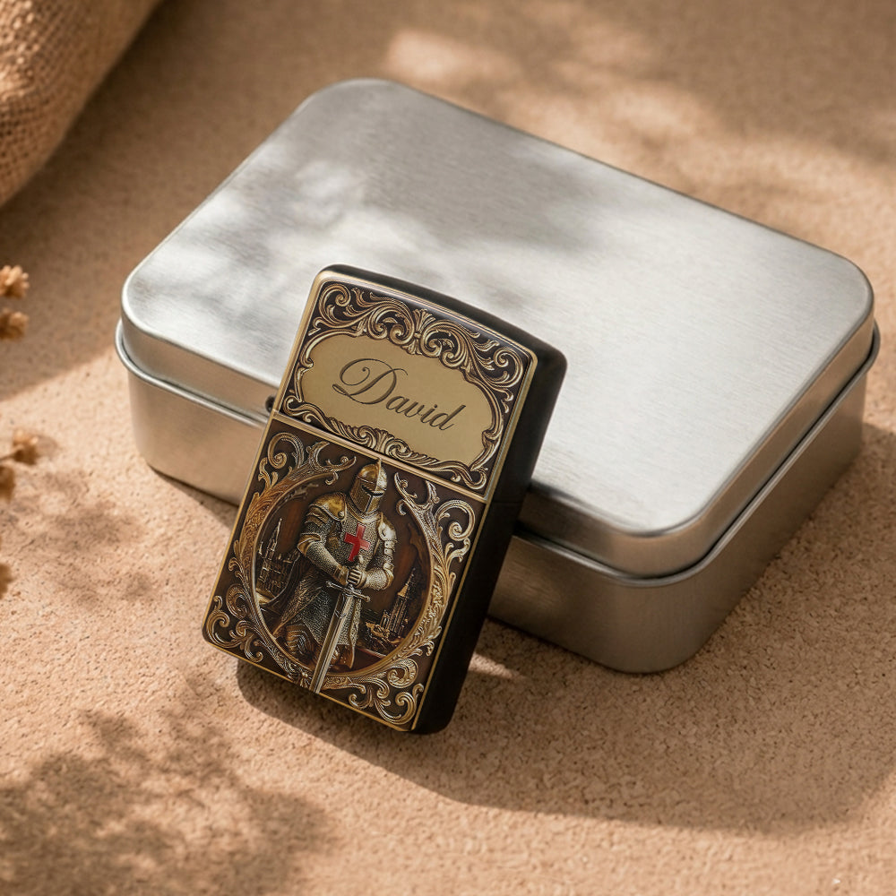Ritter Gottes - Personalisierter Christlicher Feuerzeug