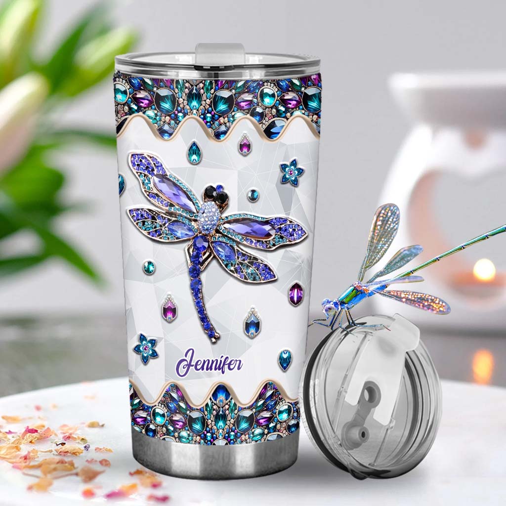 Gobelet libellule personnalisé Love Dragonfly - Gobelet libellule
