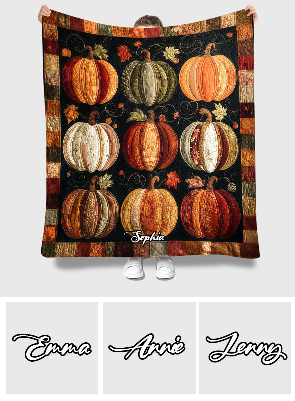Hallo Herbst – Personalisierte Herbstdecke
