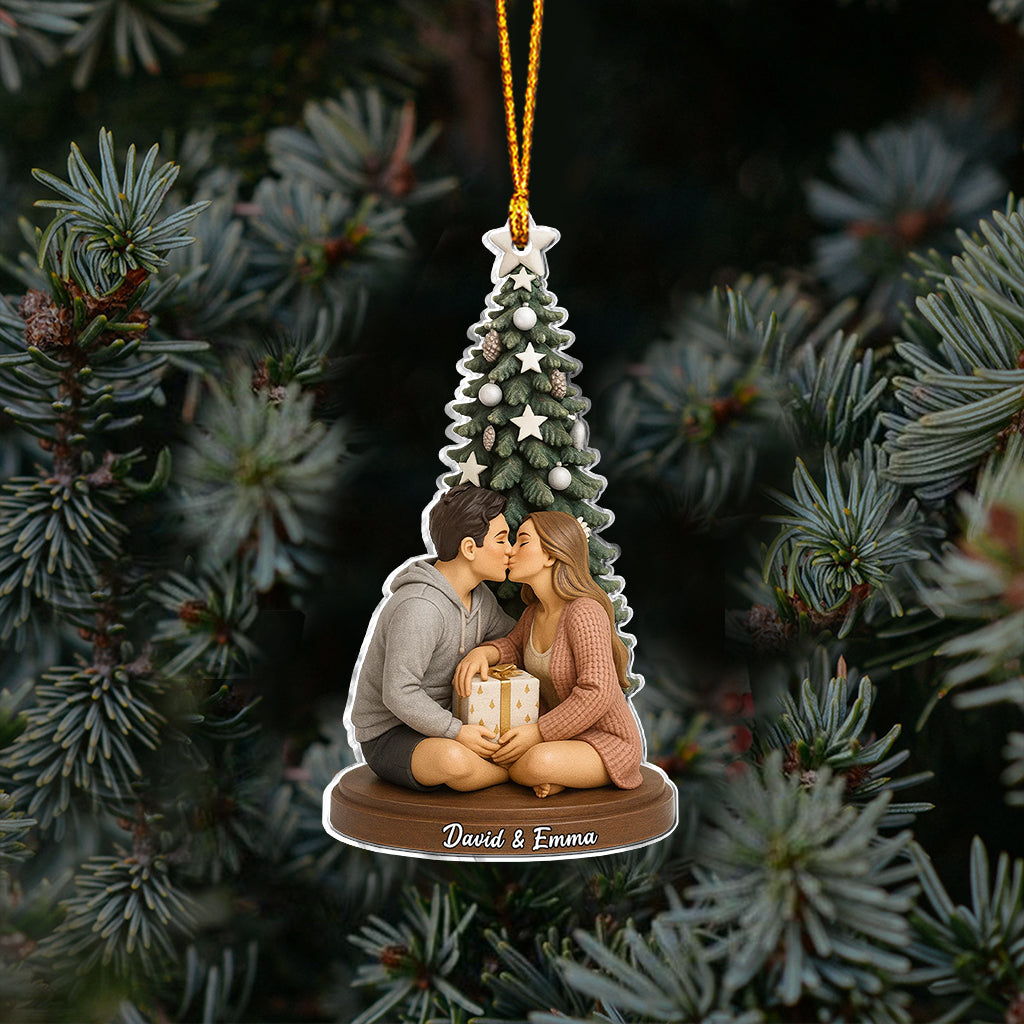 I Love You - Personalized Couple Ornament