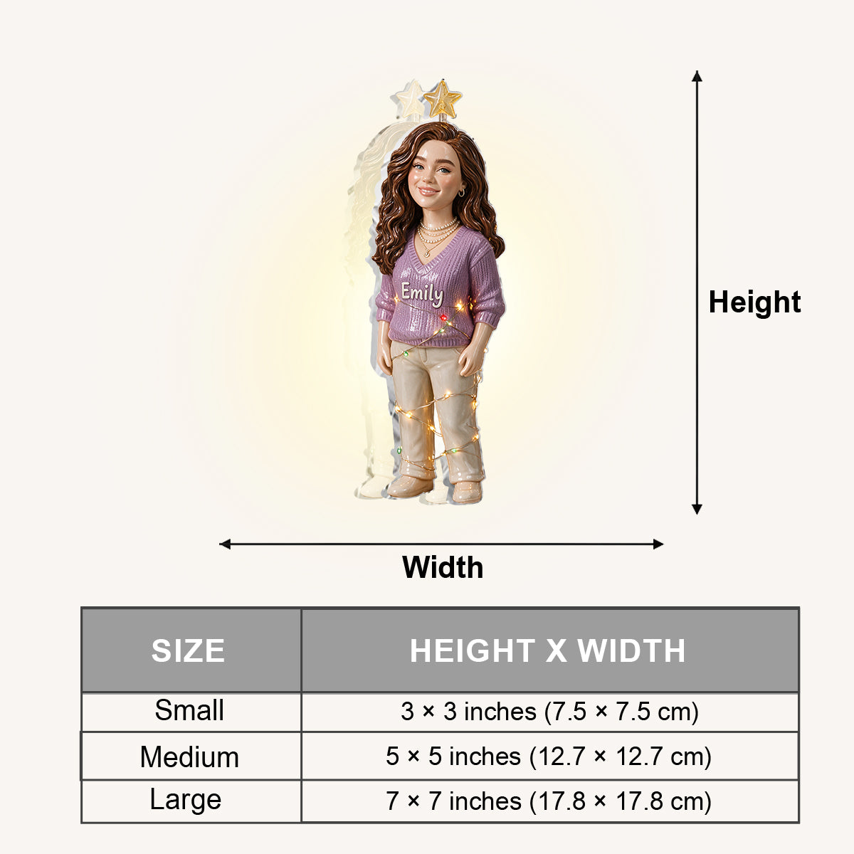 Christmas Gift - Personalized Colleague LED Light Ceramic Pot