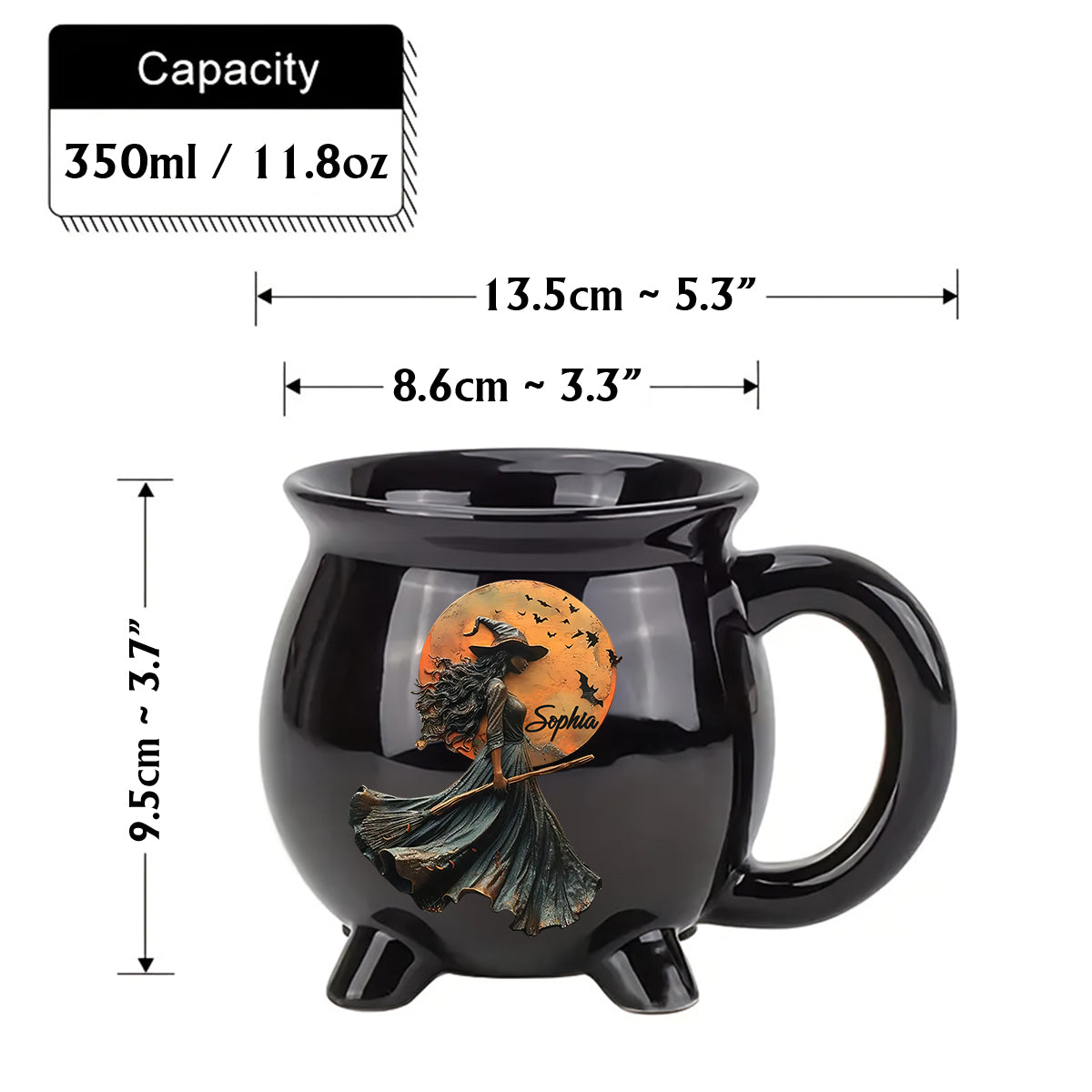 Mystic Witch - Personalized Witch Cauldron Mug