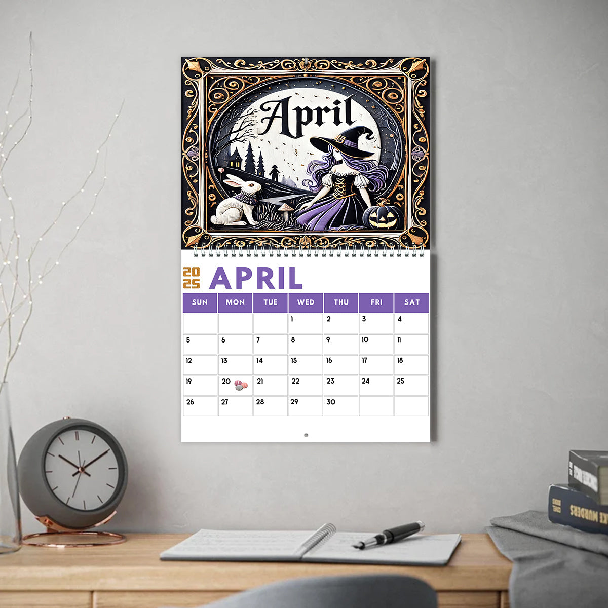 Witches Calendar - Personalized Witch Wall Calendar & Desk Calendar