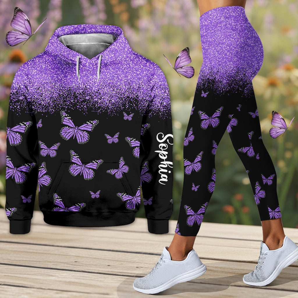 Schmetterlinge lieben – Personalisierter Schmetterlings-Hoodie und Leggings