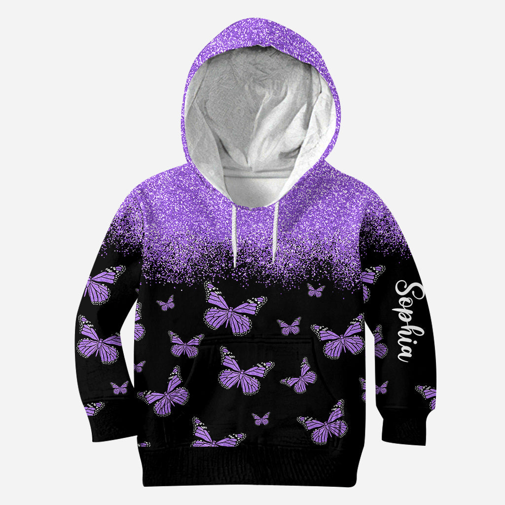 Schmetterlinge lieben – Personalisierter Schmetterlings-Hoodie und Leggings