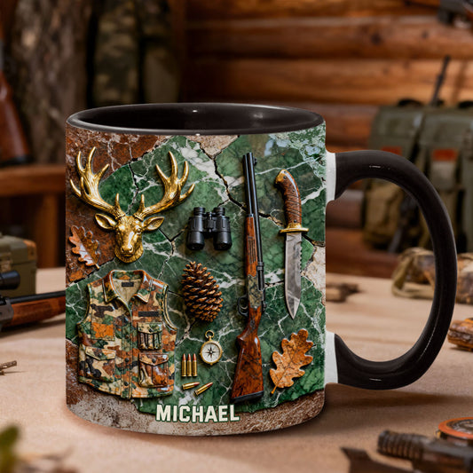 Mug personnalisé « J’adore la chasse »