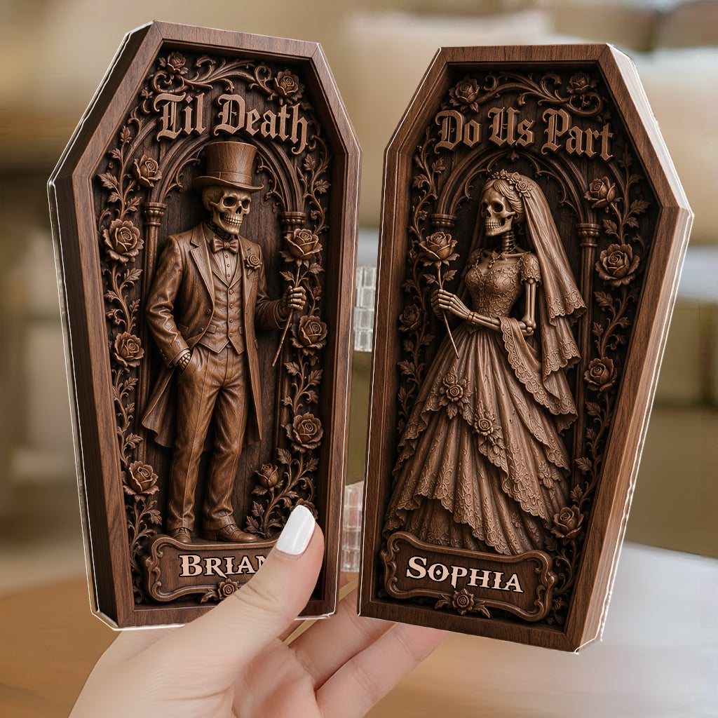 Til Death Do Us Part - Personalized Couple Acrylic Diptych