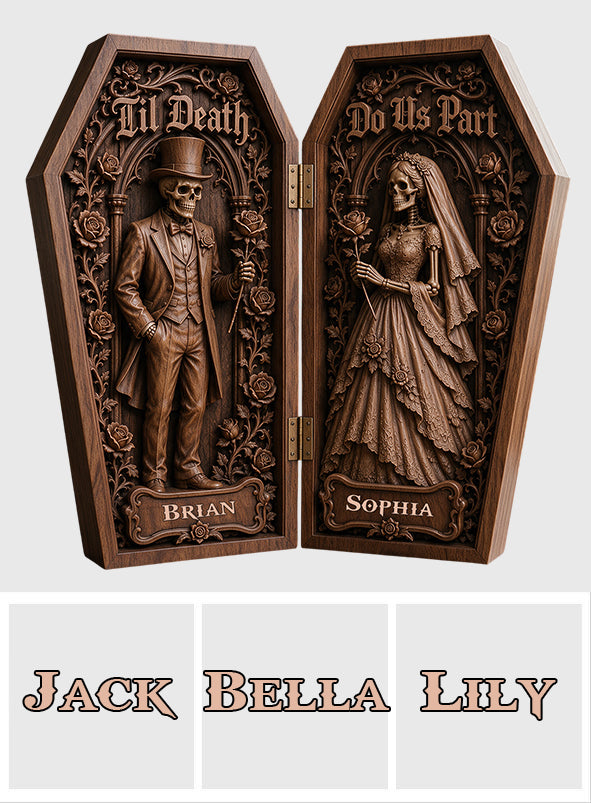 Til Death Do Us Part - Personalized Couple Acrylic Diptych