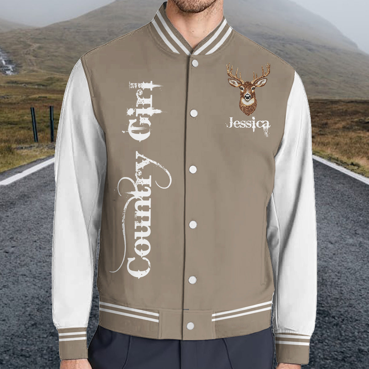 Veste universitaire de chasse personnalisée Country Girl