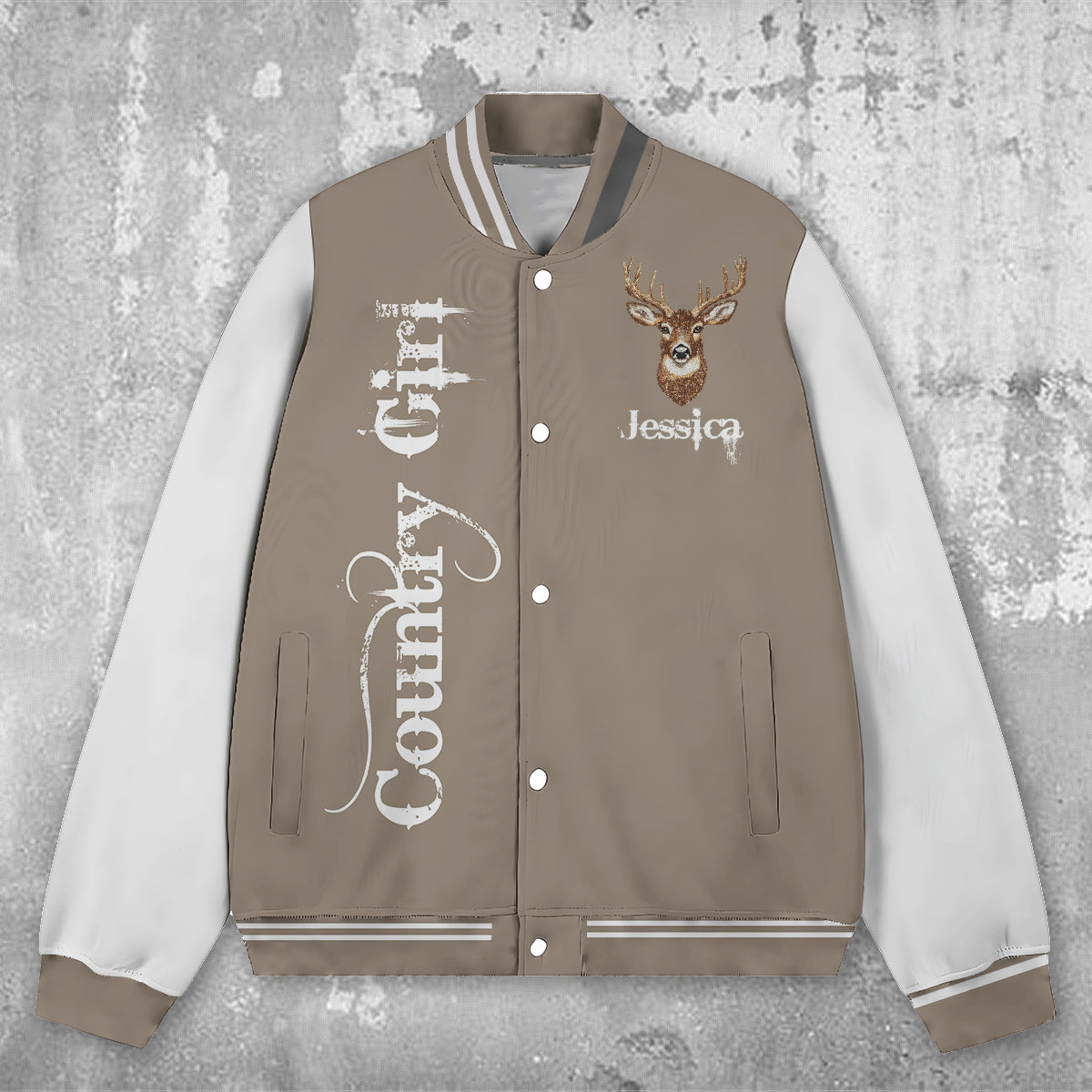 Veste universitaire de chasse personnalisée Country Girl