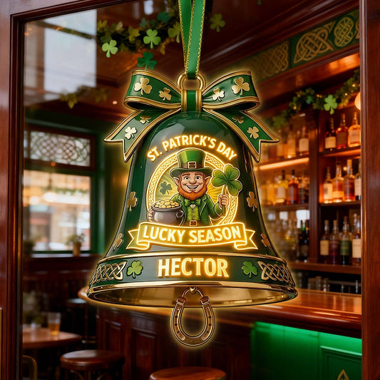 Saison de chance - Panneau lumineux LED irlandais personnalisé en acrylique