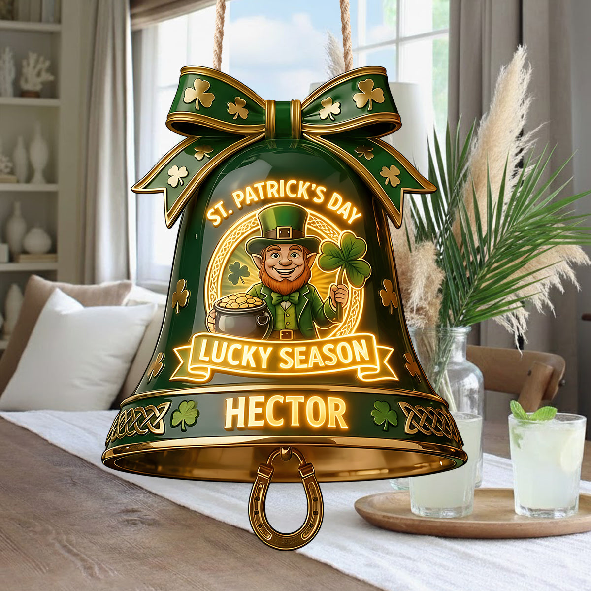 Glückssaison – Personalisiertes irisches LED-Licht-Acrylschild