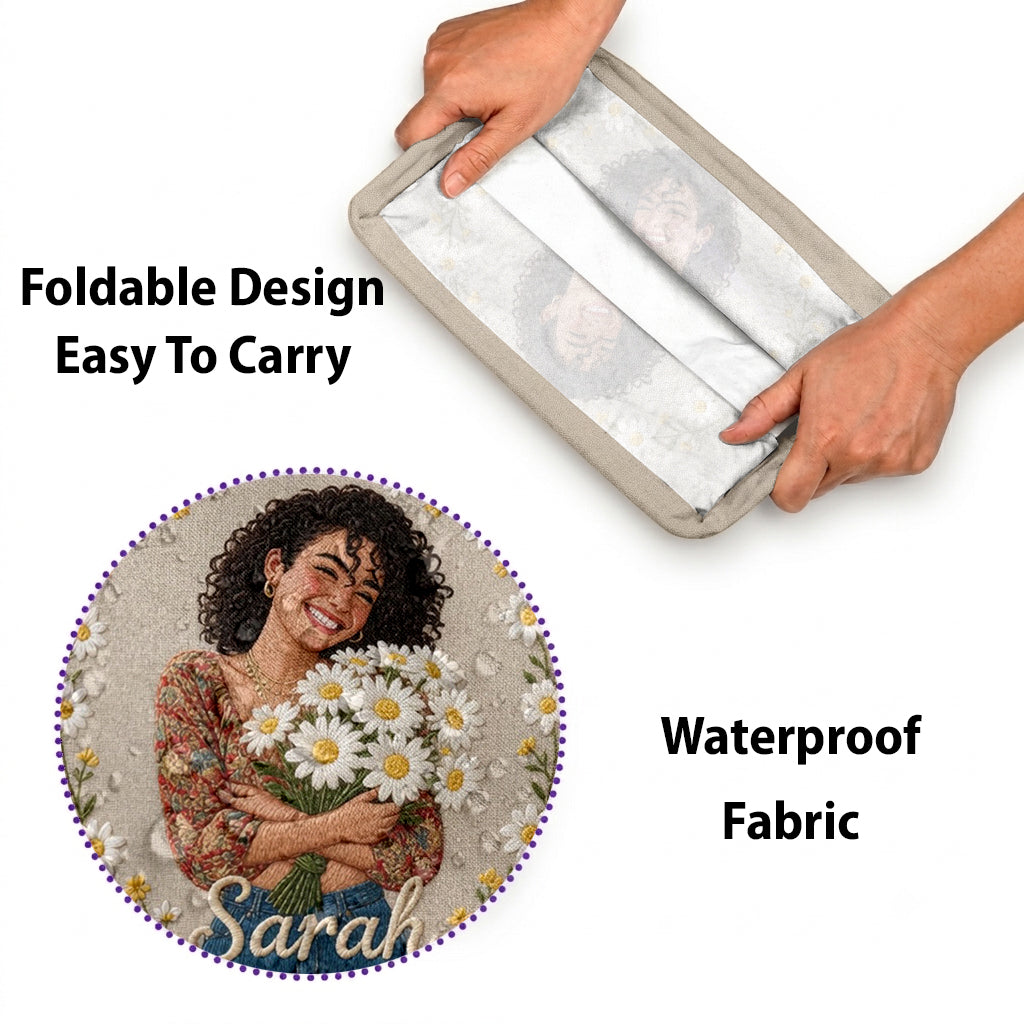 Blooming Flower, Birth Month Flower - Personalized Self Love Rectangle Storage Basket