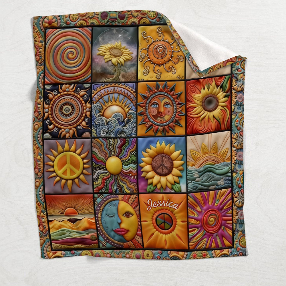 Âmes Hippies - Couverture Hippie Personnalisée