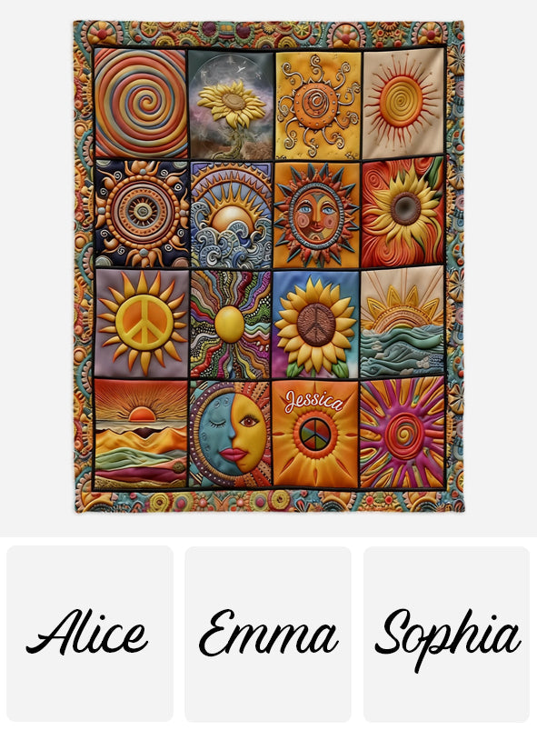 Âmes Hippies - Couverture Hippie Personnalisée