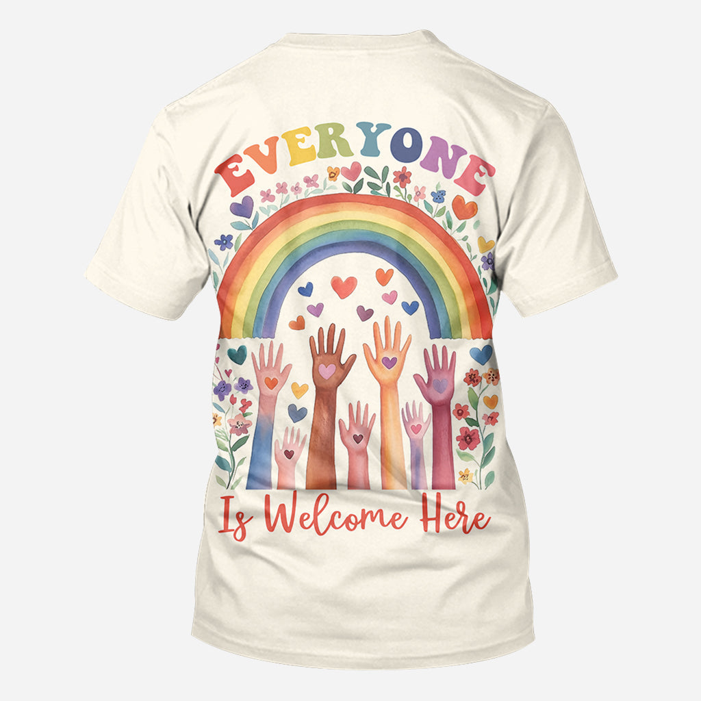 Bienvenue à tous ! - T-shirt personnalisé pour enseignants