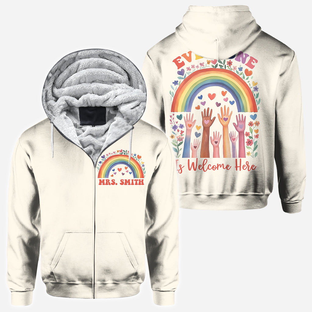 Bienvenue à tous ! - T-shirt personnalisé pour enseignants