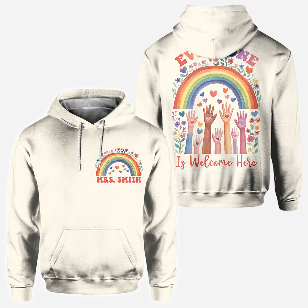 Bienvenue à tous ! - T-shirt personnalisé pour enseignants