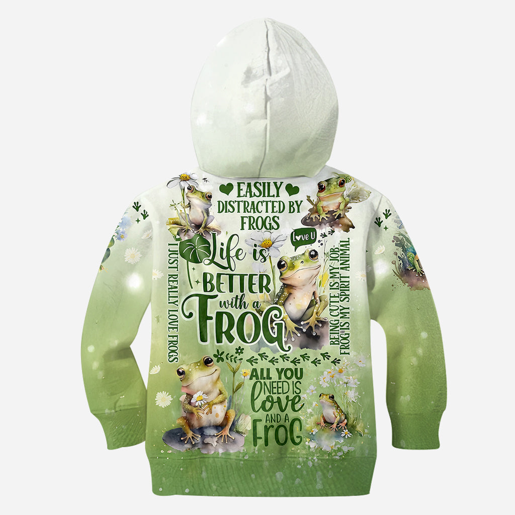 La vie est plus belle avec des grenouilles - T-shirt personnalisé avec des grenouilles