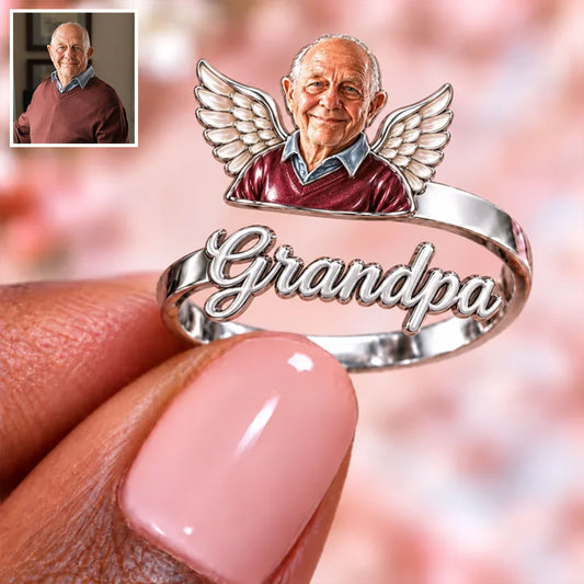 In liebevoller Erinnerung - Personalisierbarer verstellbarer Ring