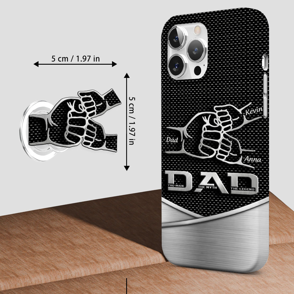 Dad The Man The Myth The Legend First Bump - Christmas Gift for Dad - Personalized Father Full Print Phone Case