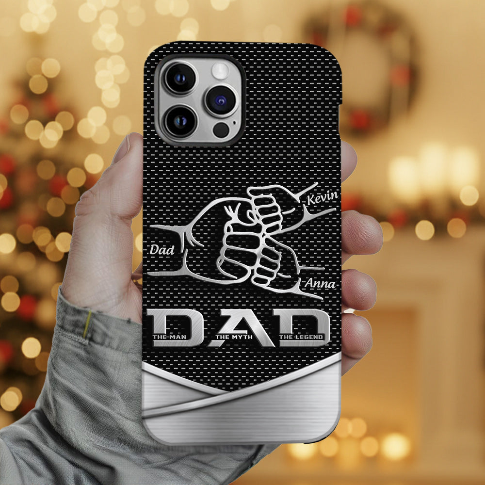 Dad The Man The Myth The Legend First Bump - Christmas Gift for Dad - Personalized Father Full Print Phone Case