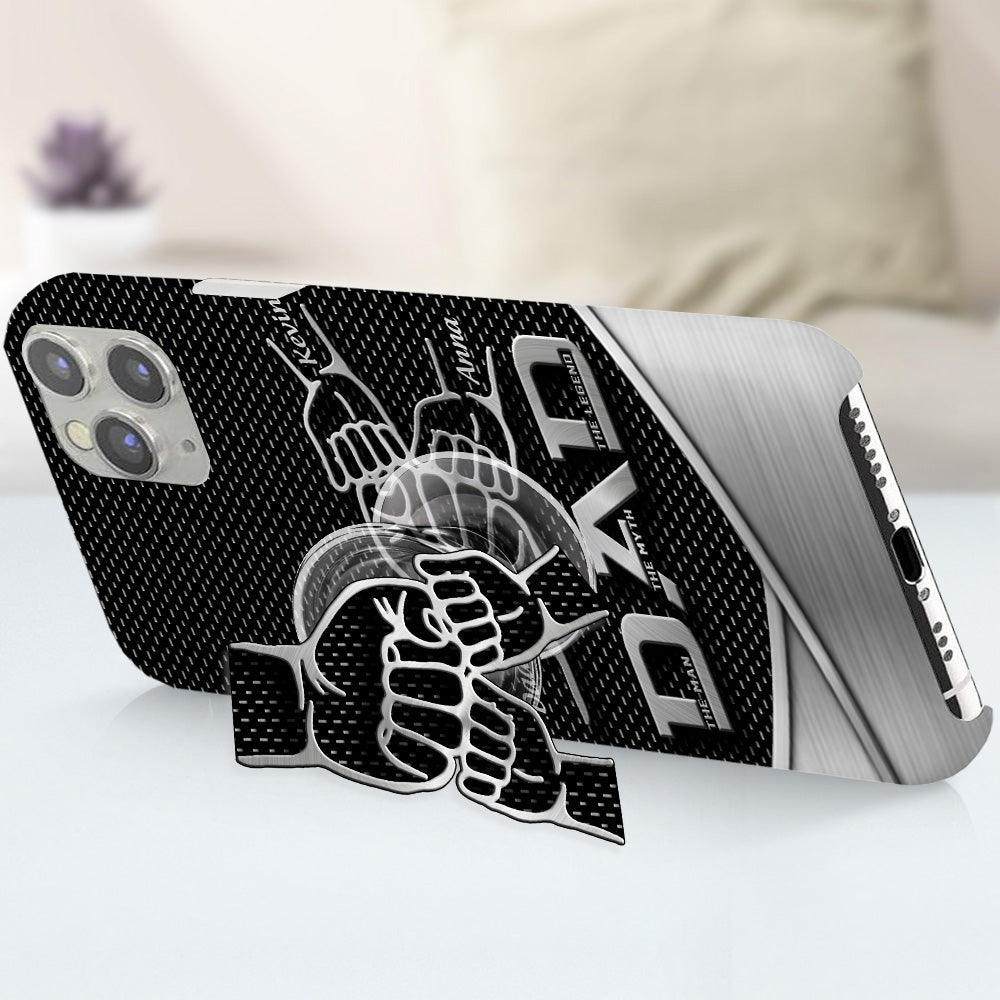 Dad The Man The Myth The Legend First Bump - Christmas Gift for Dad - Personalized Father Full Print Phone Case