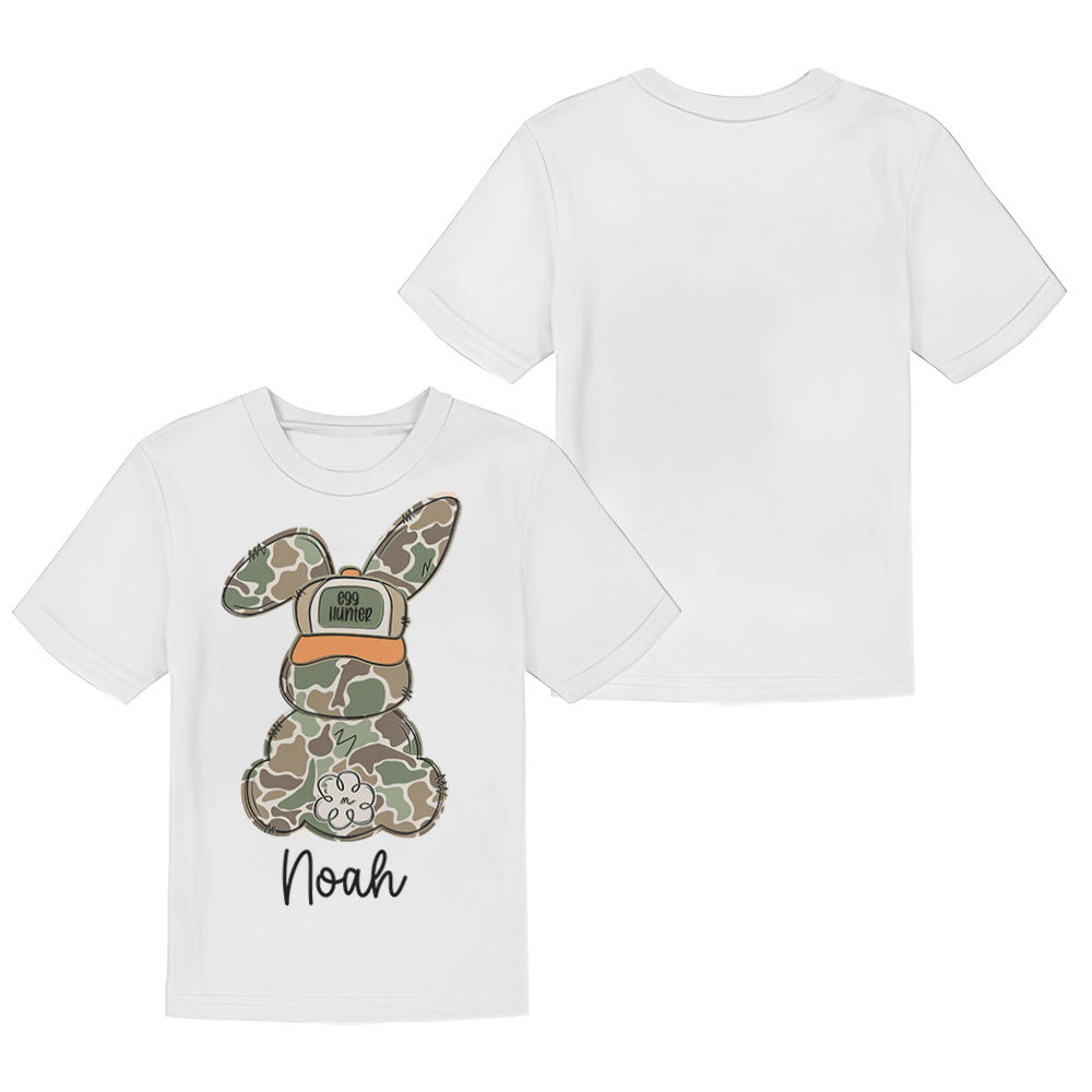 Eiersucher – Personalisiertes Kinder-T-Shirt & Shorts