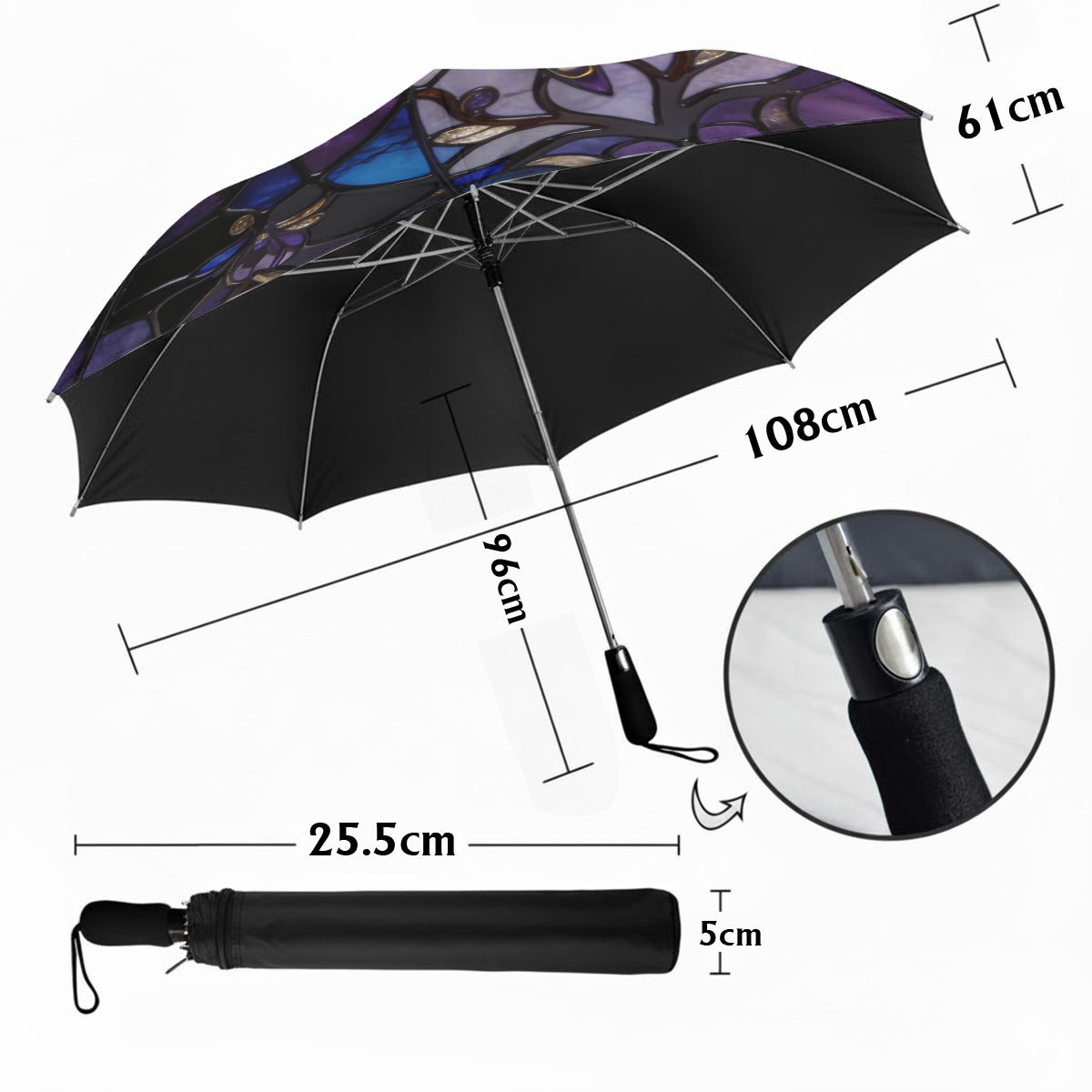 Majestätische Libelle – Personalisierter Libellen-Regenschirm