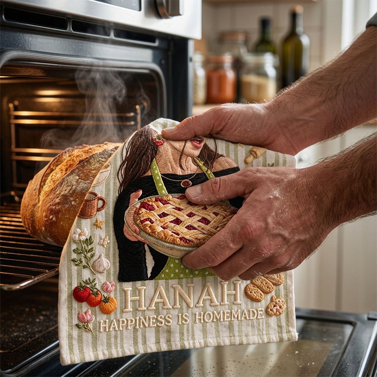 Ma Cuisine, Ma Règle - Serviette de Cuisine Personnalisée