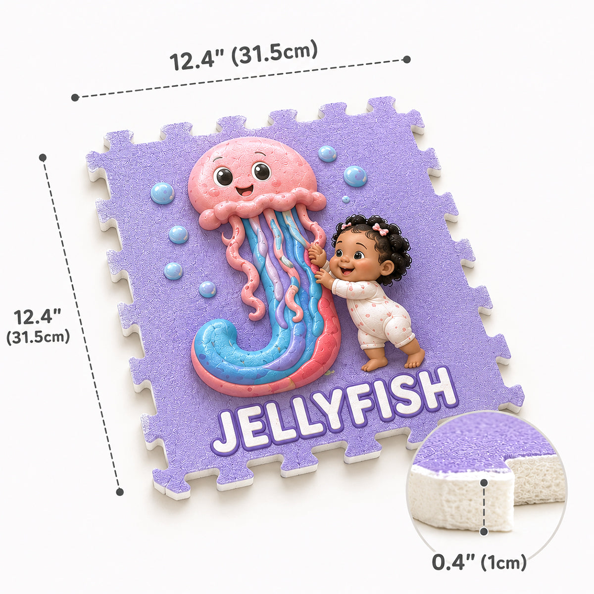 Lernalphabet - Personalisierte Schaumstoff-Puzzlematte für Kinder