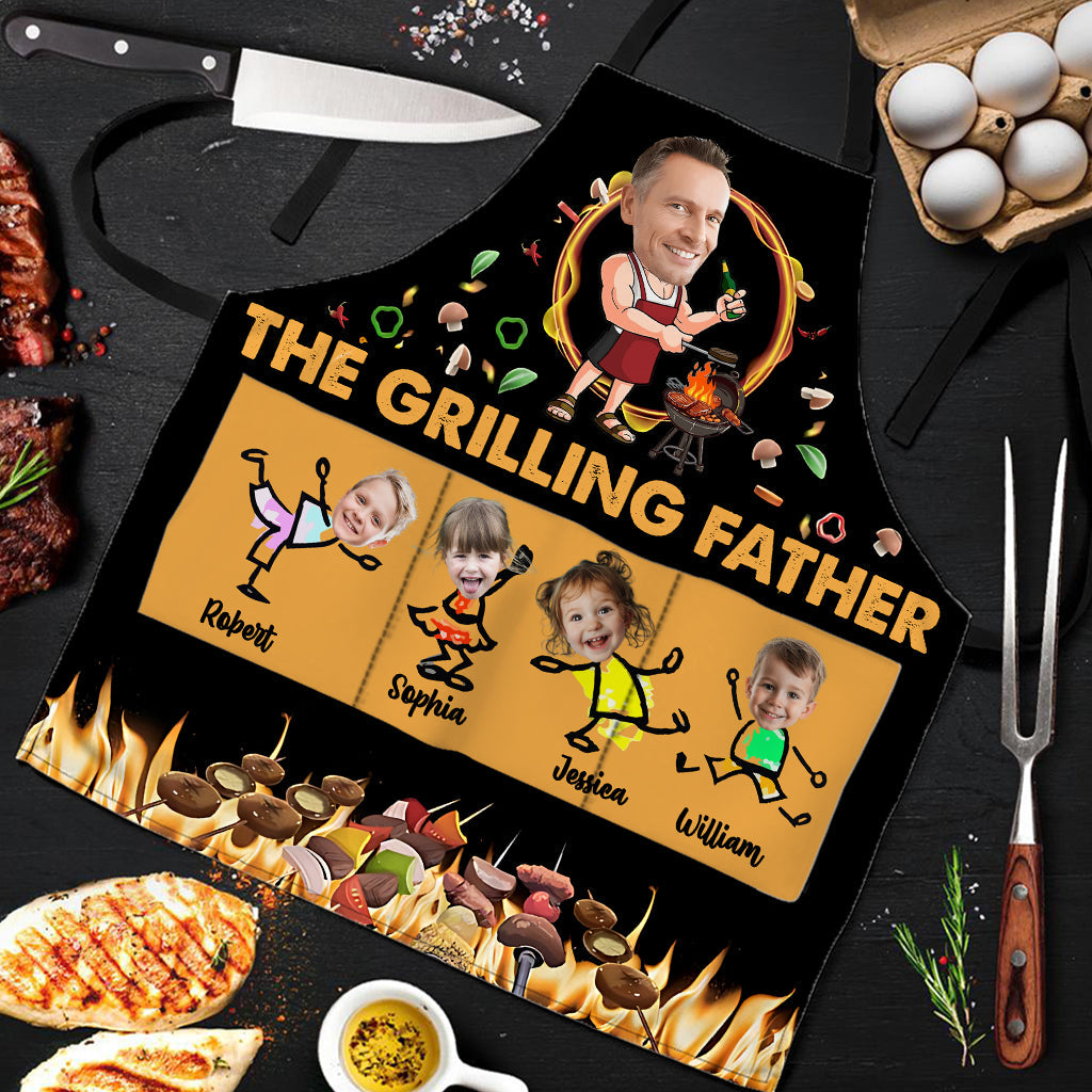 Daddy Grilling Plate - Personalized Father Apron