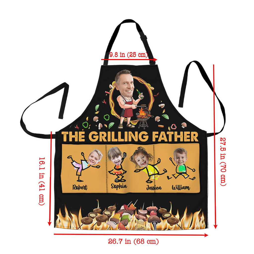 Daddy Grilling Plate - Personalized Father Apron