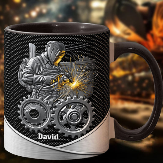 Strong Ones Become Welder - Personalized Welder Accent Mug