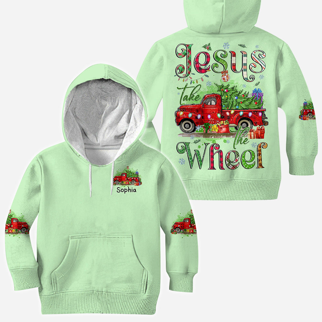 T-shirt de Noël personnalisé « Jésus prend le volant »