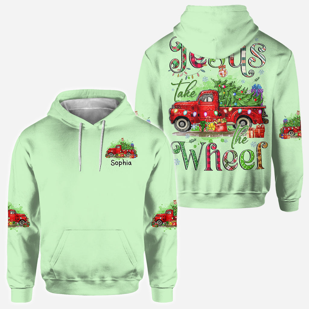 T-shirt de Noël personnalisé « Jésus prend le volant »