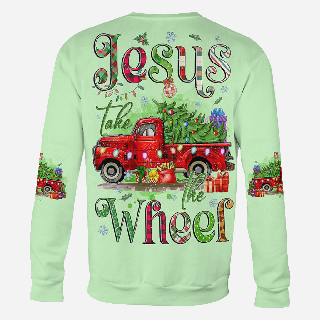 T-shirt de Noël personnalisé « Jésus prend le volant »