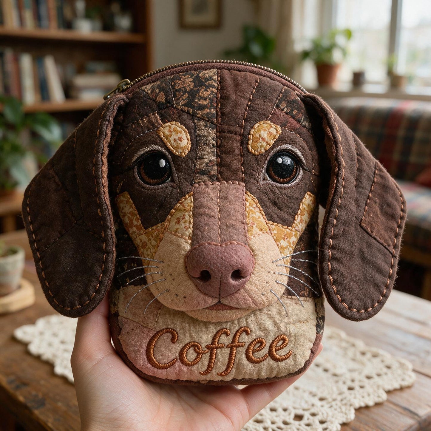 Pet Mom Pouch, Travel Pouch - Personalized Dog Plush Pouch