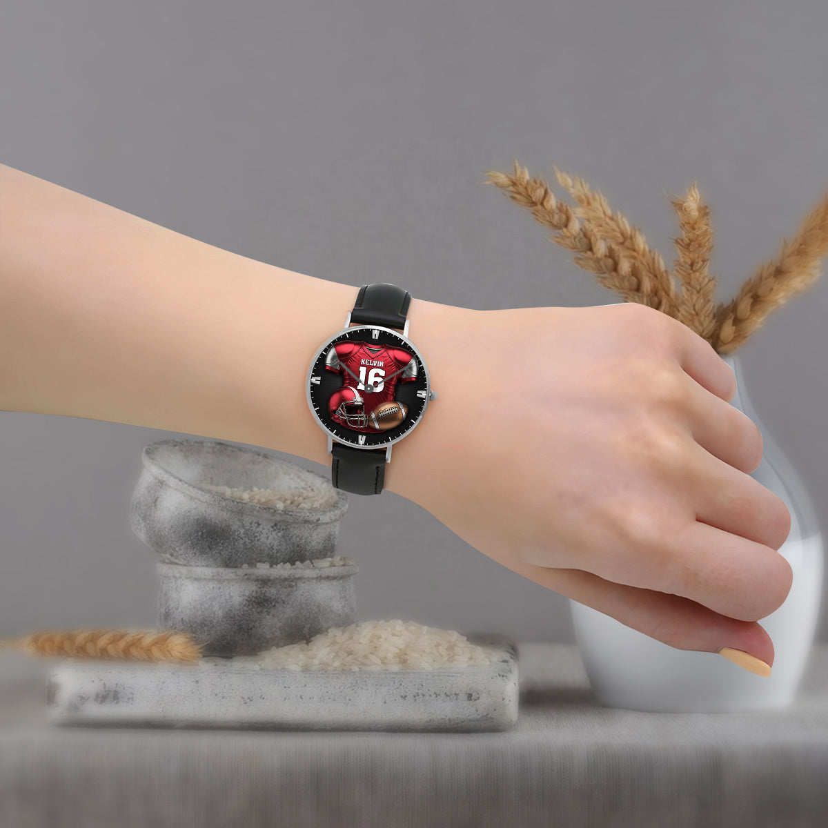 Passionné de football ? Montre-bracelet personnalisée sur le thème du football