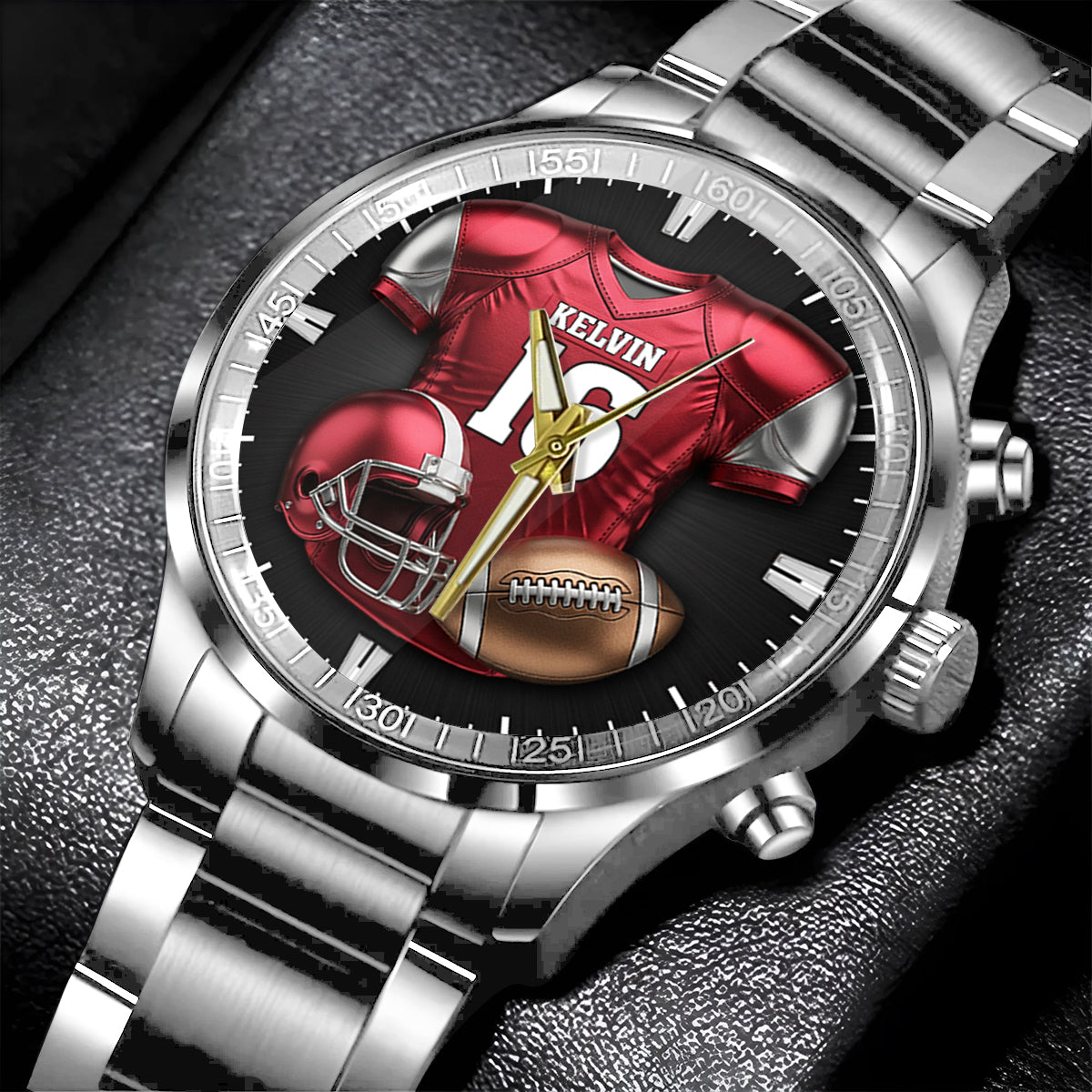 Passionné de football ? Montre-bracelet personnalisée sur le thème du football