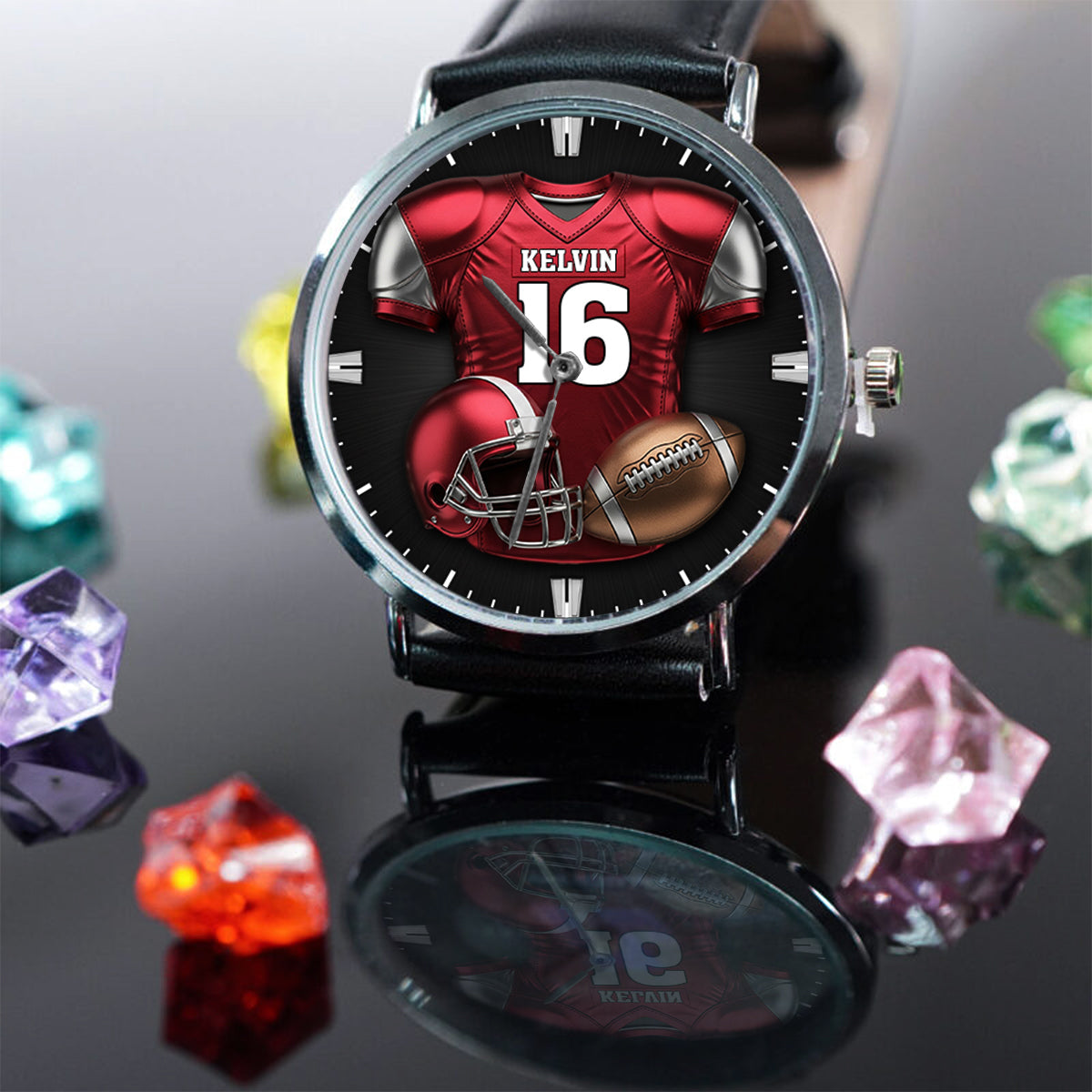 Passionné de football ? Montre-bracelet personnalisée sur le thème du football