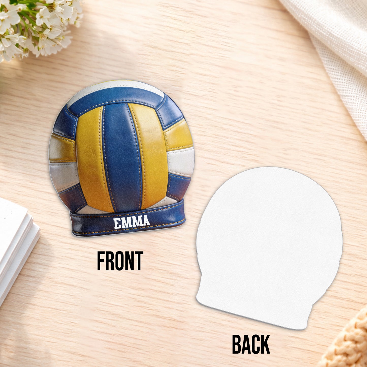 Love Volleyball - Personalisierbarer Volleyball Rucksack mit wechselbarem Lederpatch