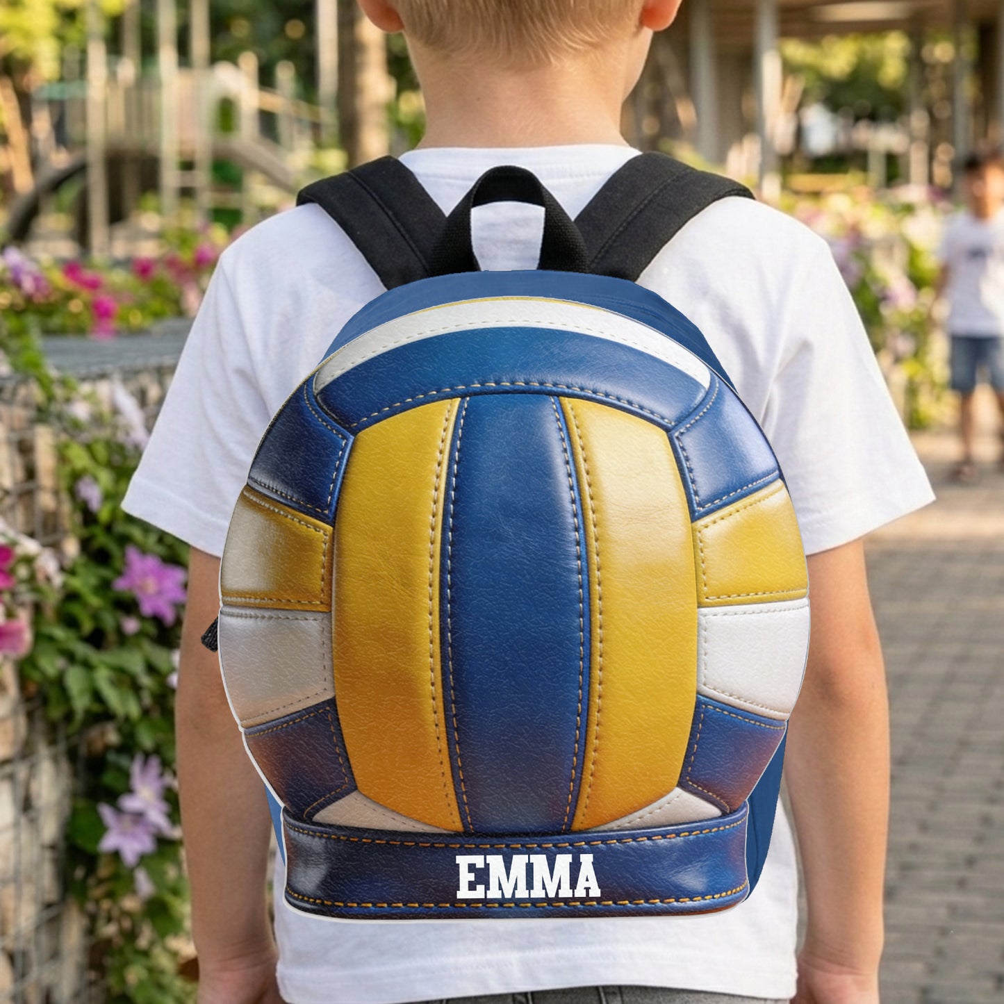 Love Volleyball - Personalisierbarer Volleyball Rucksack mit wechselbarem Lederpatch